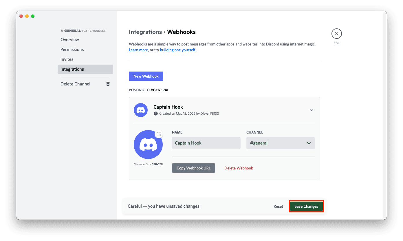 Screenshot 5: Save Changes