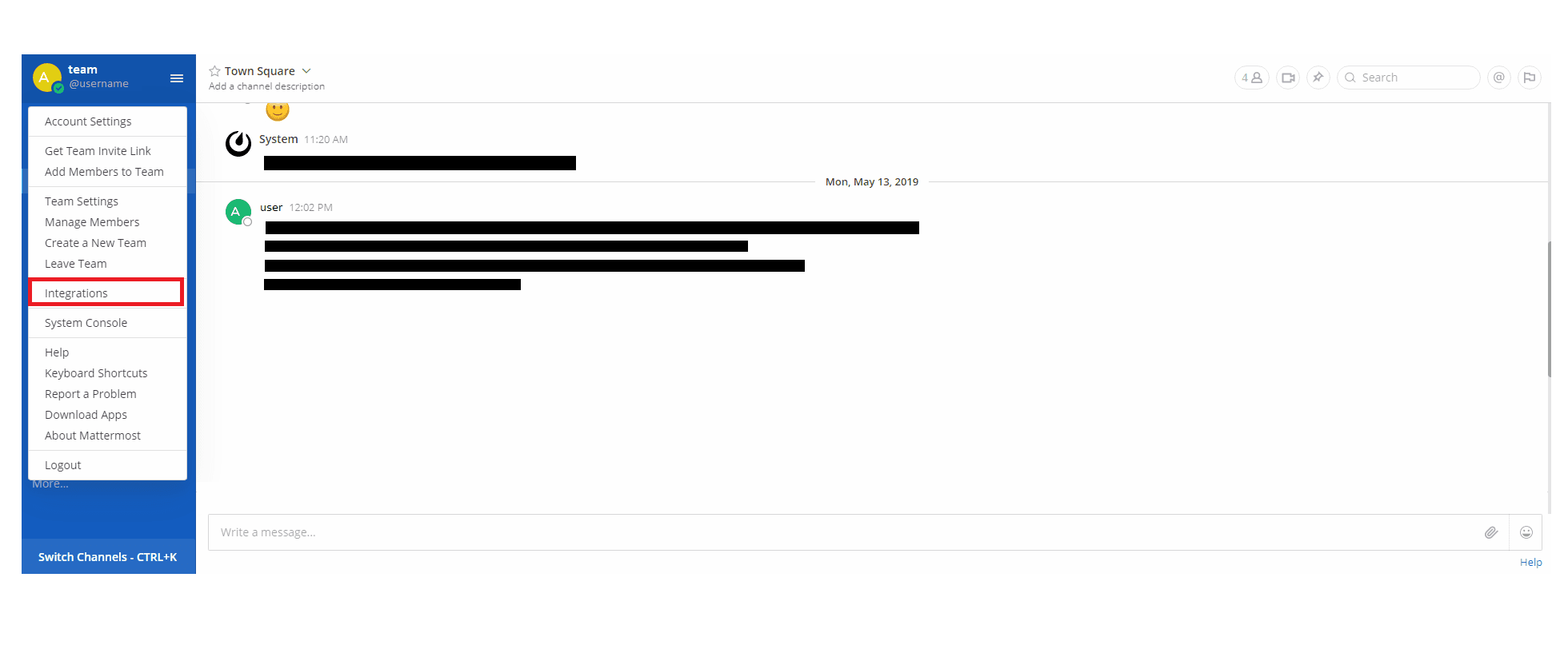 Screenshot 1: Open up the Integrations page