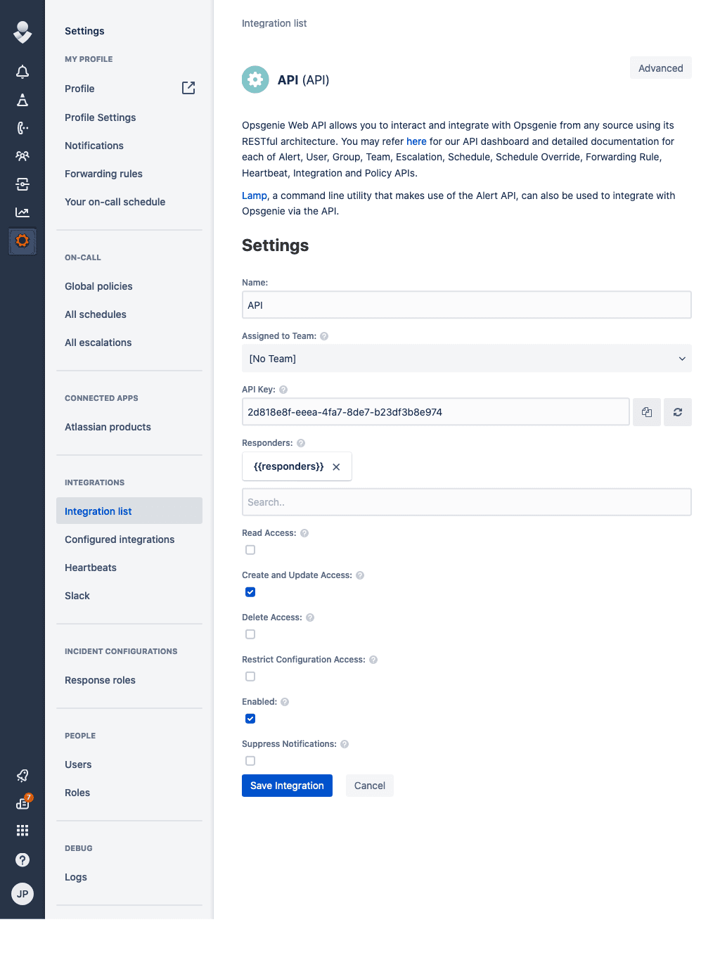 Screenshot 2: Click API => Add